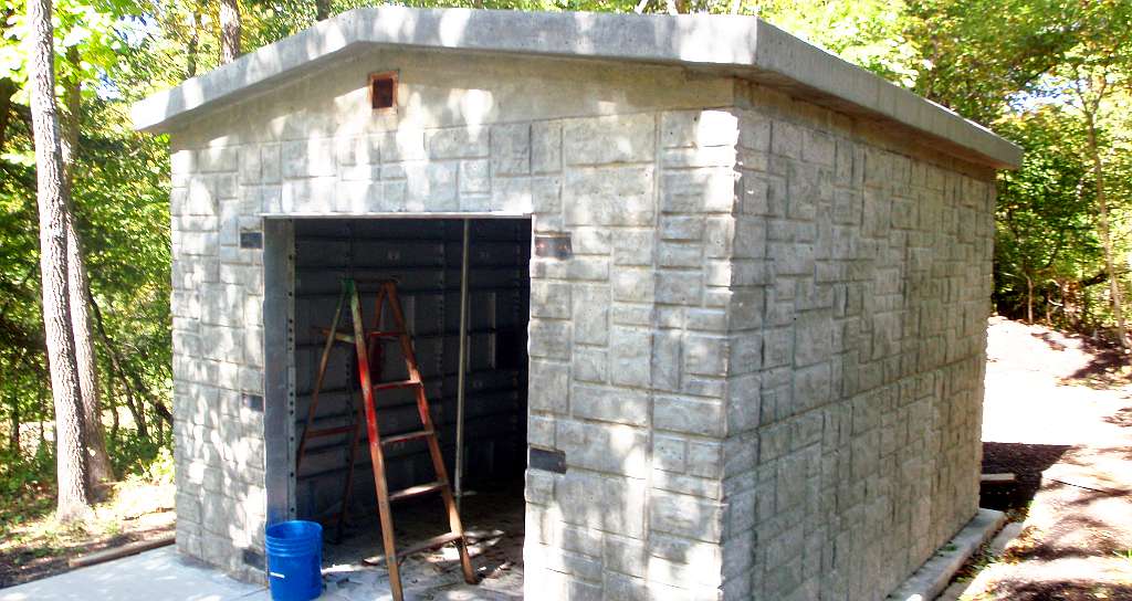 ashlar stone pattern storm shelter